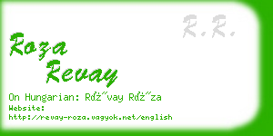 roza revay business card